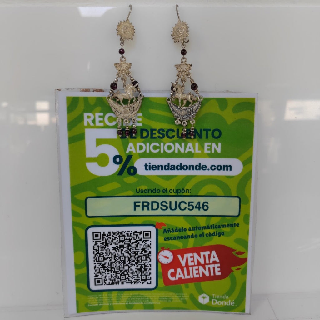 ARETES PAR PLATA 19.4 GRMS (SEMINUEVO)