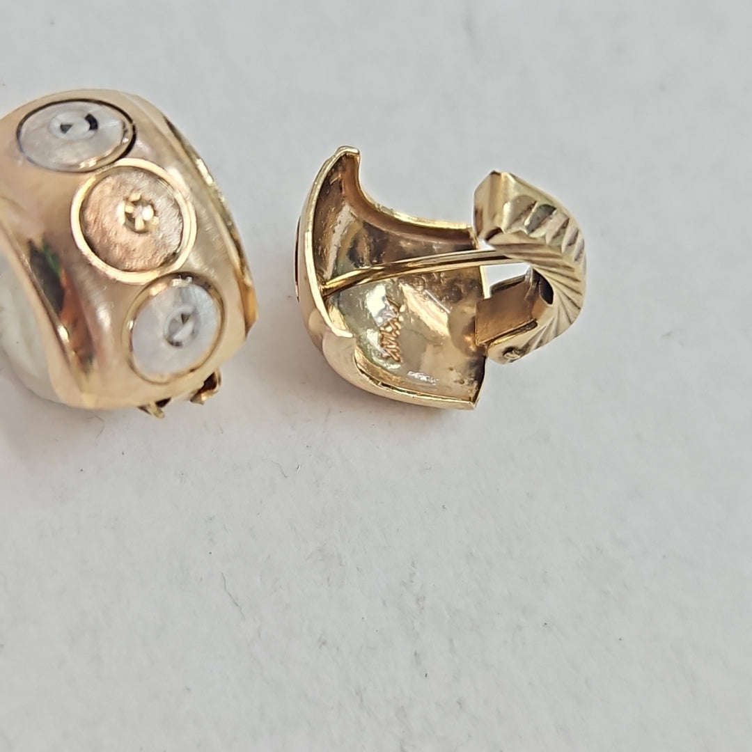 ARETES PAR ORO 14 K 2.9 GRMS (SEMINUEVO)