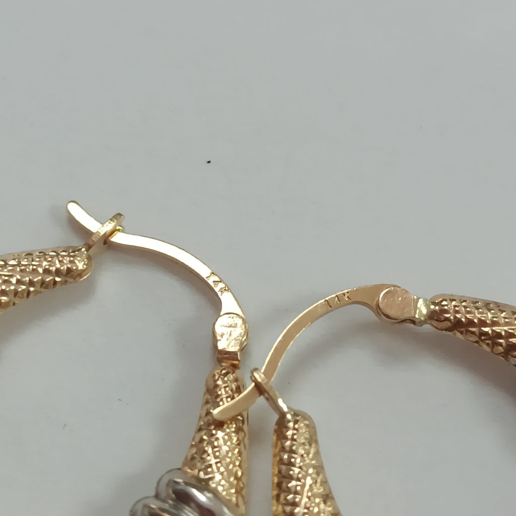 ARRACADAS PAR ORO 14 K 2,80 GRMS (SEMINUEVO)