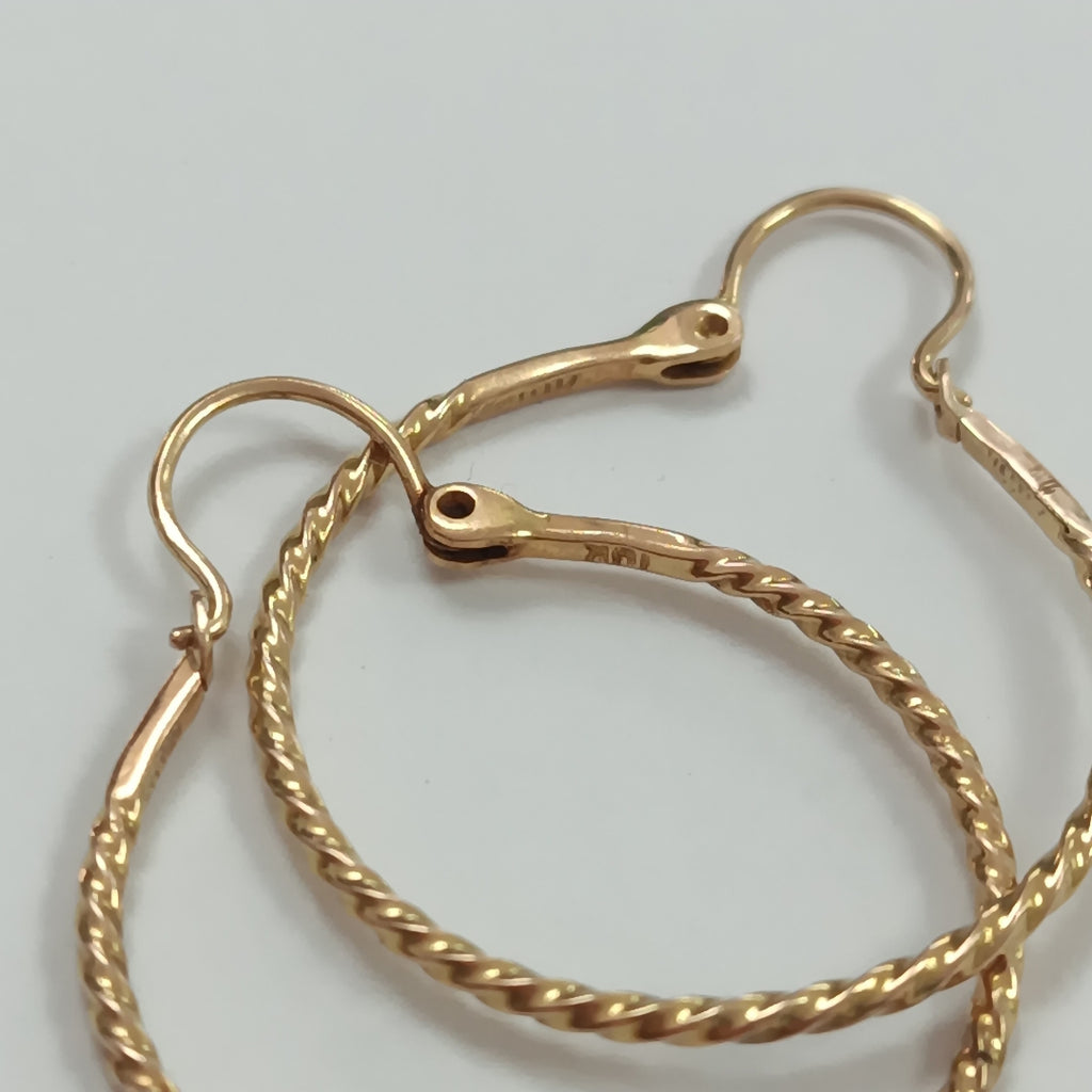 ARRACADAS PAR ORO 14 K 2,90 GRMS (SEMINUEVO)