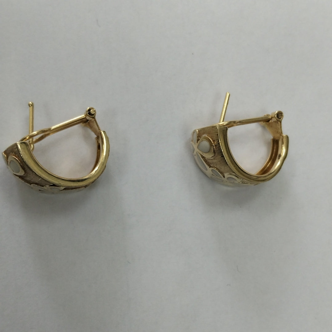 ARETES PAR ORO 14 K 6,40 GRMS (SEMINUEVO)