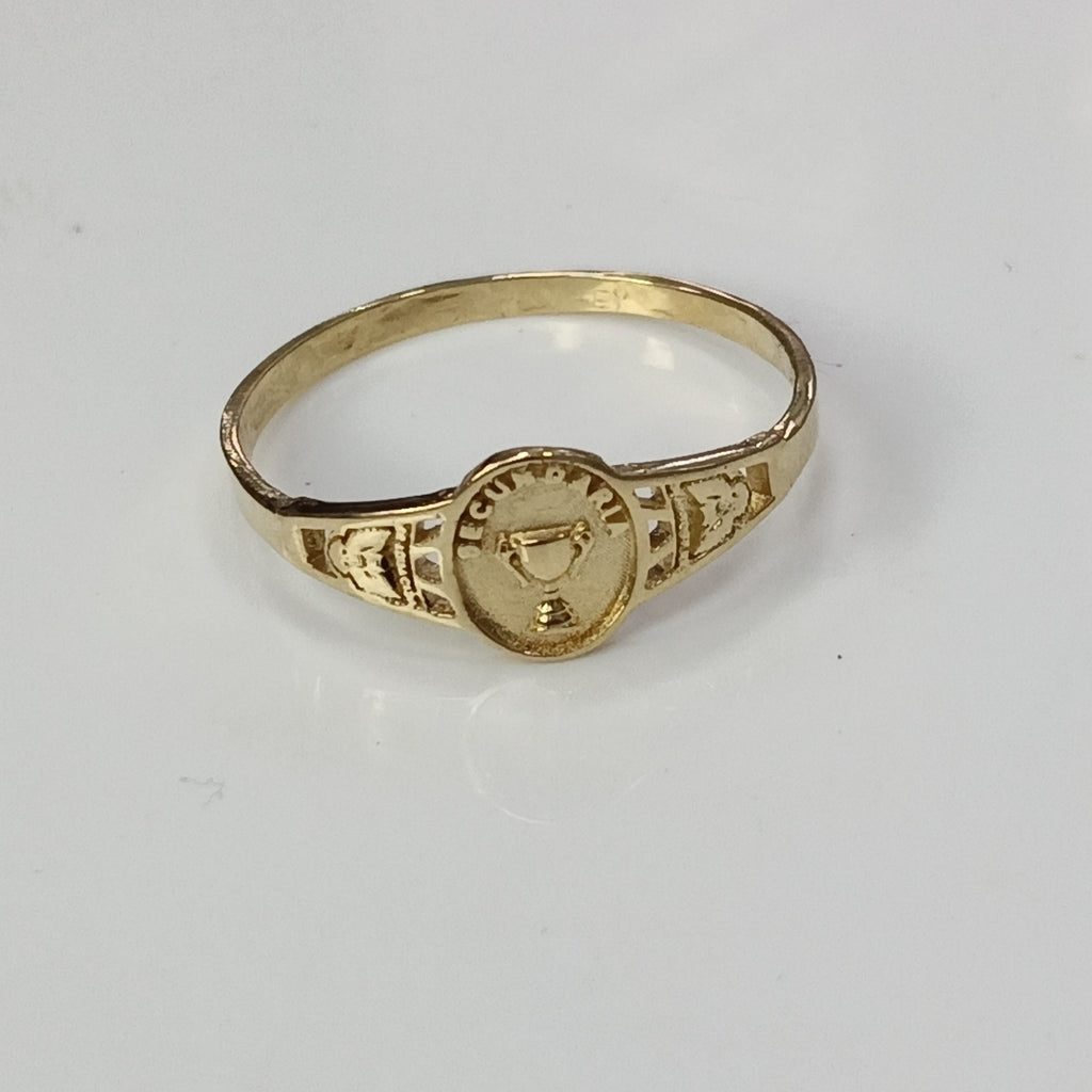 ANILLO DE GRADUACIÓN ORO 10 K 1,10 GRMS (SEMINUEVO)