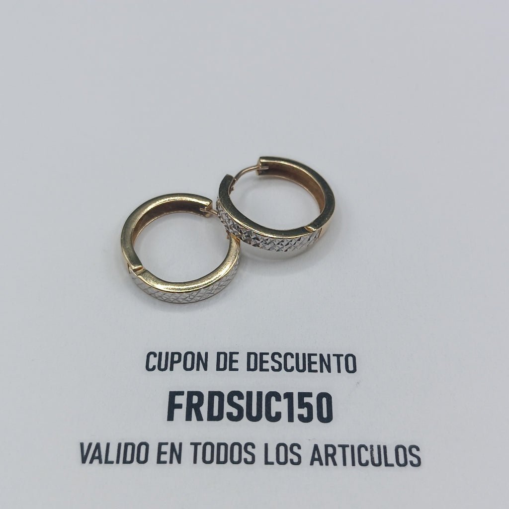 ARRACADAS PAR ORO 14 K 2.1 GRMS (SEMINUEVO)