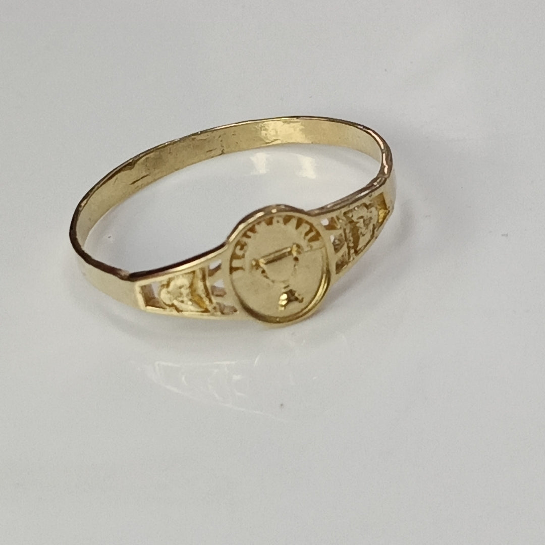 ANILLO DE GRADUACIÓN ORO 10 K 1,00 GRMS (SEMINUEVO)