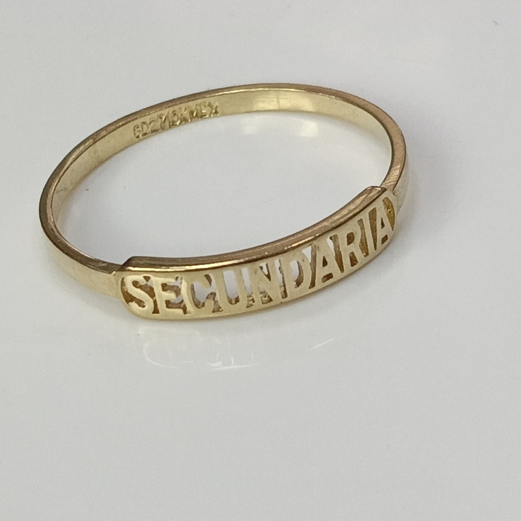 ANILLO DE GRADUACIÓN ORO 10 K 1,00 GRMS (SEMINUEVO)