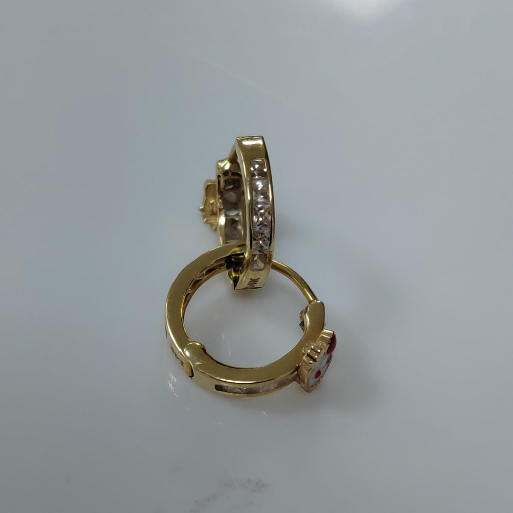 ARETES PAR ORO 14 K 1,60 GRMS (SEMINUEVO)