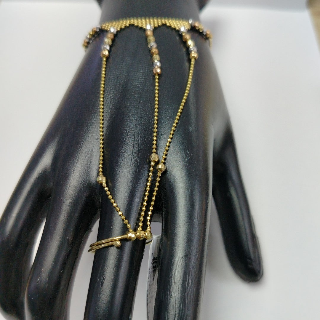 PULSERA ORO, ORO COMBINADO 14 K 6.3 GRMS (SEMINUEVO)