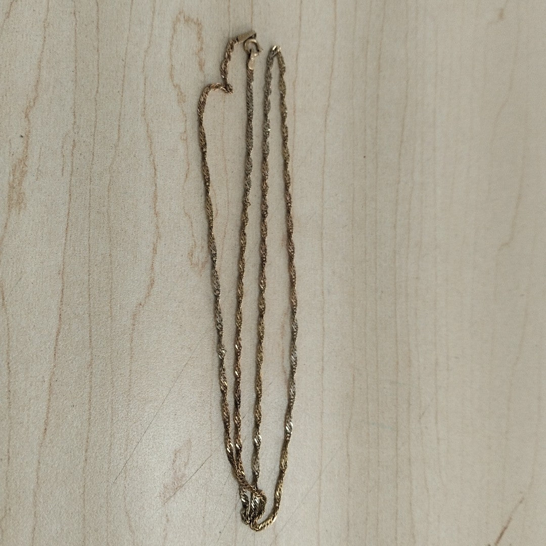 CADENA ORO COMBINADO 14 K 2,80 GRMS (SEMINUEVO)