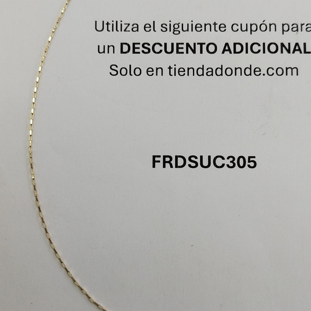 CADENA ORO 14 K 1,50 GRMS (SEMINUEVO)