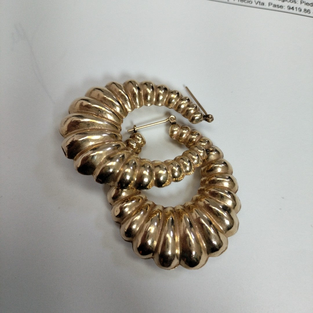 ARRACADAS PAR ORO 14 K 9.9 GRMS (SEMINUEVO)