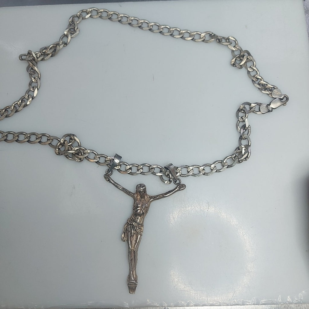 CADENA, CRISTO PLATA 70.4 GRMS (SEMINUEVO)