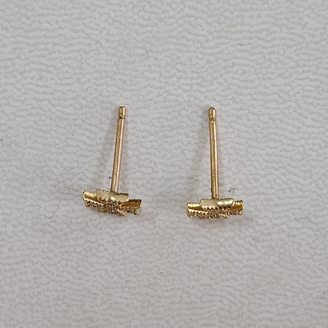 ARETES PAR ORO 10 K 0.6 GRMS (SEMINUEVO)