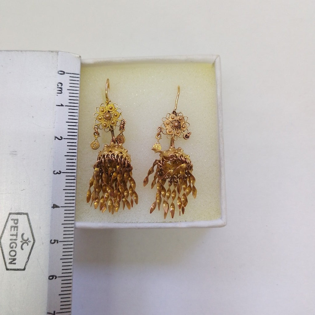 ARETES PAR ORO 8 K 5,20 GRMS (SEMINUEVO)