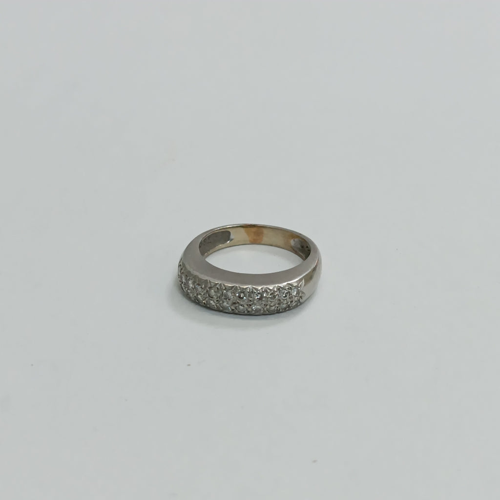 ANILLO ORO BLANCO 14 K 5,40 GRMS (SEMINUEVO)