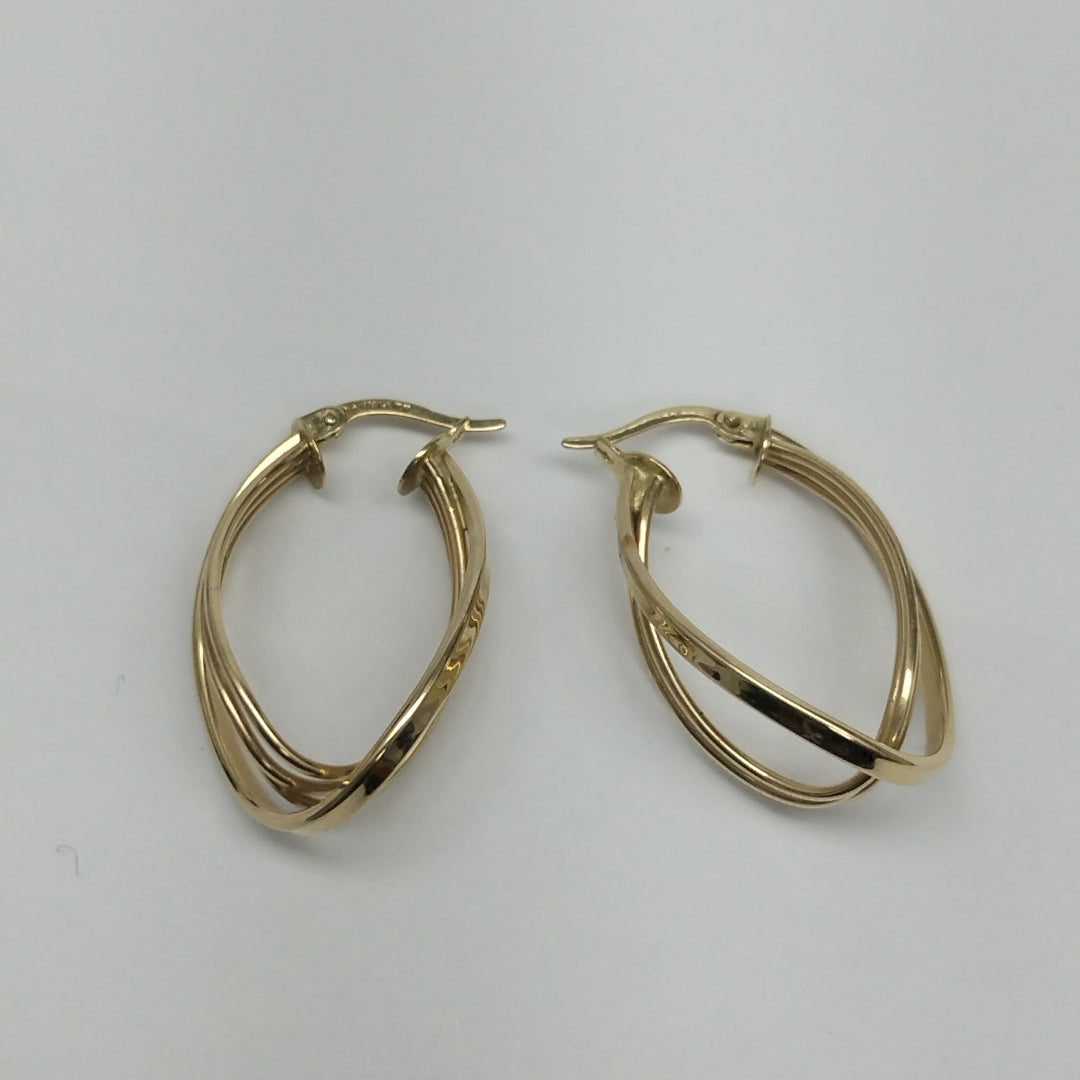 ARRACADAS PAR ORO 14 K 3.4 GRMS (SEMINUEVO)