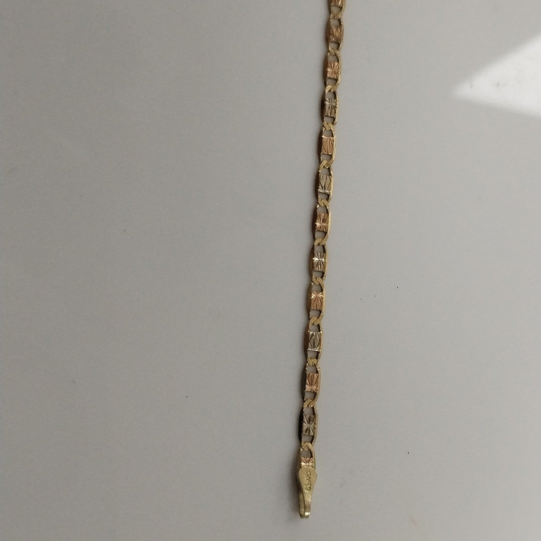 PULSERA ORO COMBINADO 10 K 2,80 GRMS (SEMINUEVO)