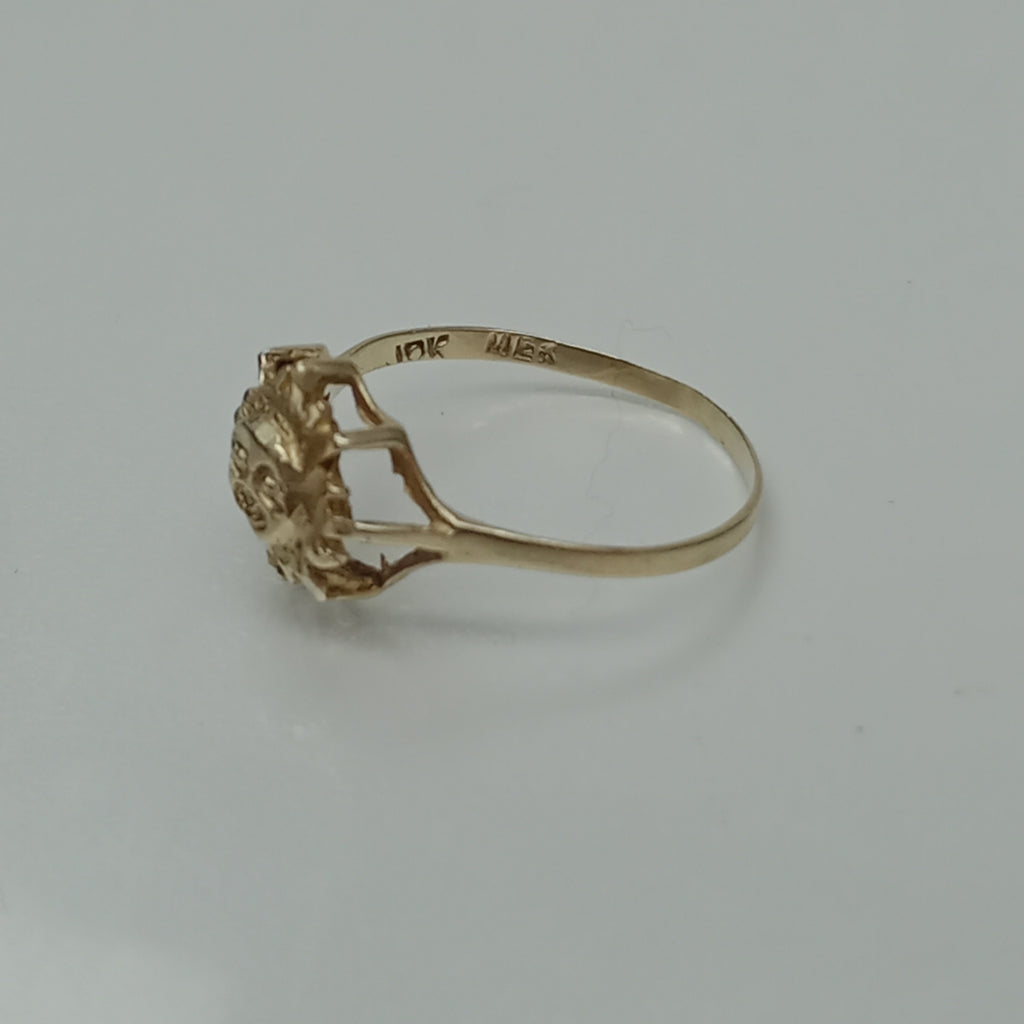 ANILLO ORO 10 K 1,10 GRMS (SEMINUEVO)