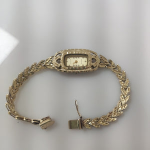RELOJ CAJA ACERO PULSO ORO ORO 14 K 22 GRMS (SEMINUEVO)