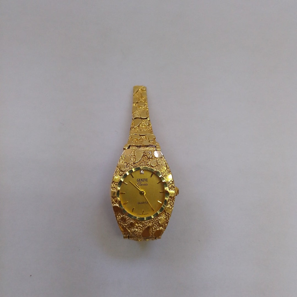 RELOJ CAJA ACERO PULSO ORO ORO 10 K 23.7 GRMS (SEMINUEVO)