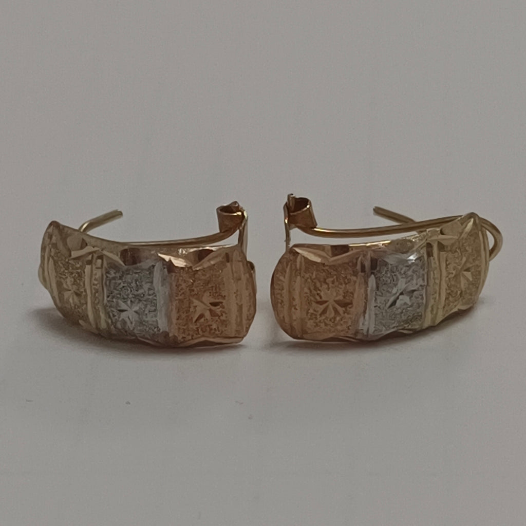 ARETES PAR ORO 14 K 1.2 GRMS (SEMINUEVO)