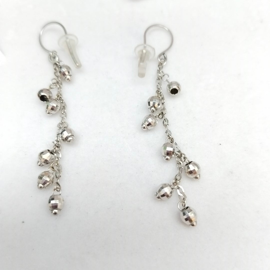 ARETES PAR ORO BLANCO 14 K 2,80 GRMS (SEMINUEVO)