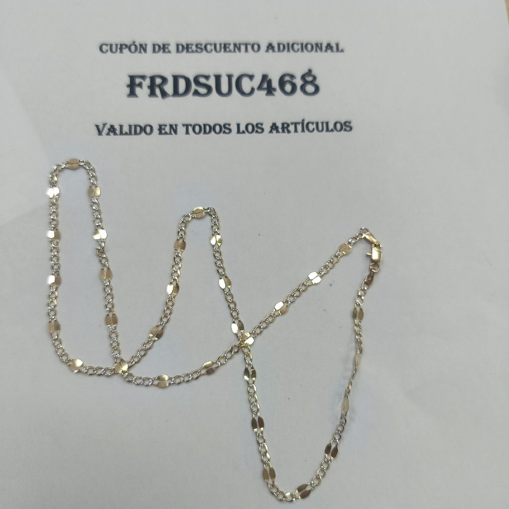 CADENA ORO,RODIADO 14 K 4,20 GRMS (SEMINUEVO)