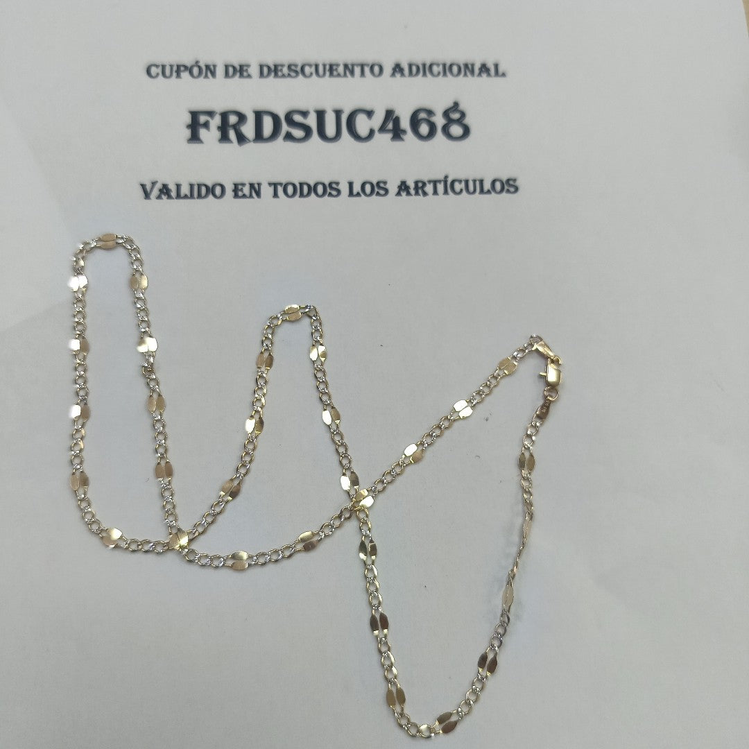 CADENA ORO,RODIADO 14 K 4,20 GRMS (SEMINUEVO)