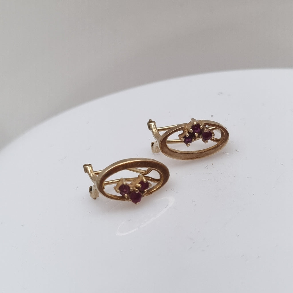 ARETES PAR ORO 14 K 3 GRMS (SEMINUEVO)