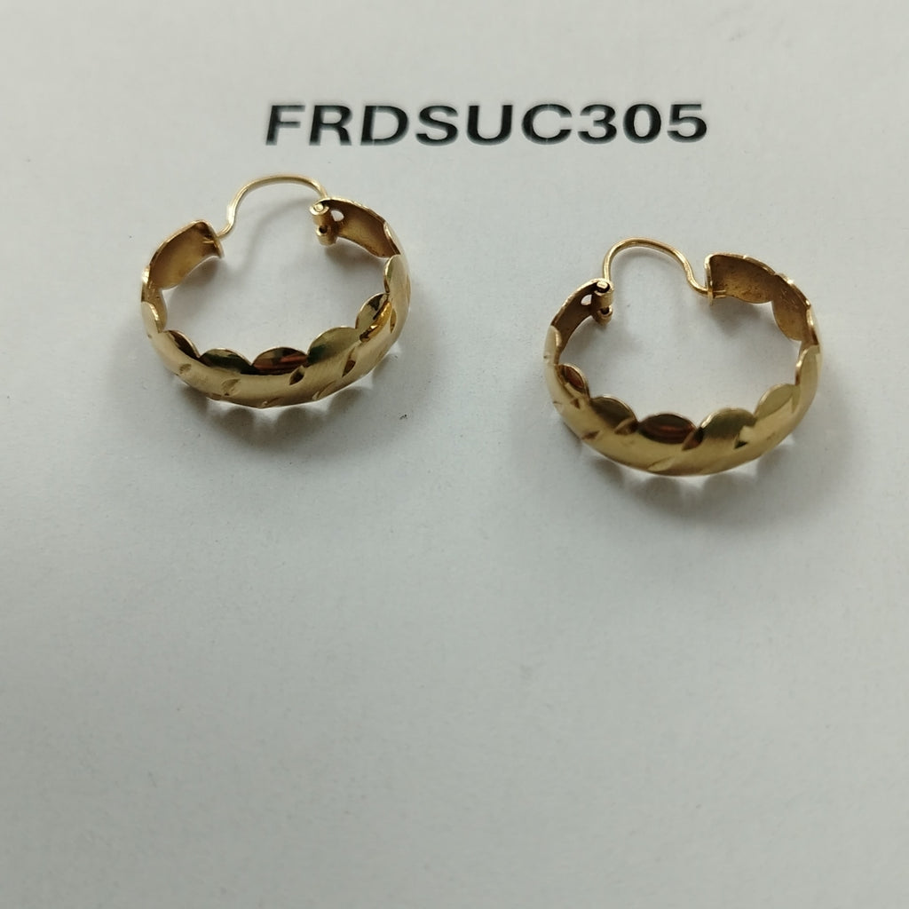 ARRACADAS PAR ORO 14 K 3.2 GRMS (SEMINUEVO)