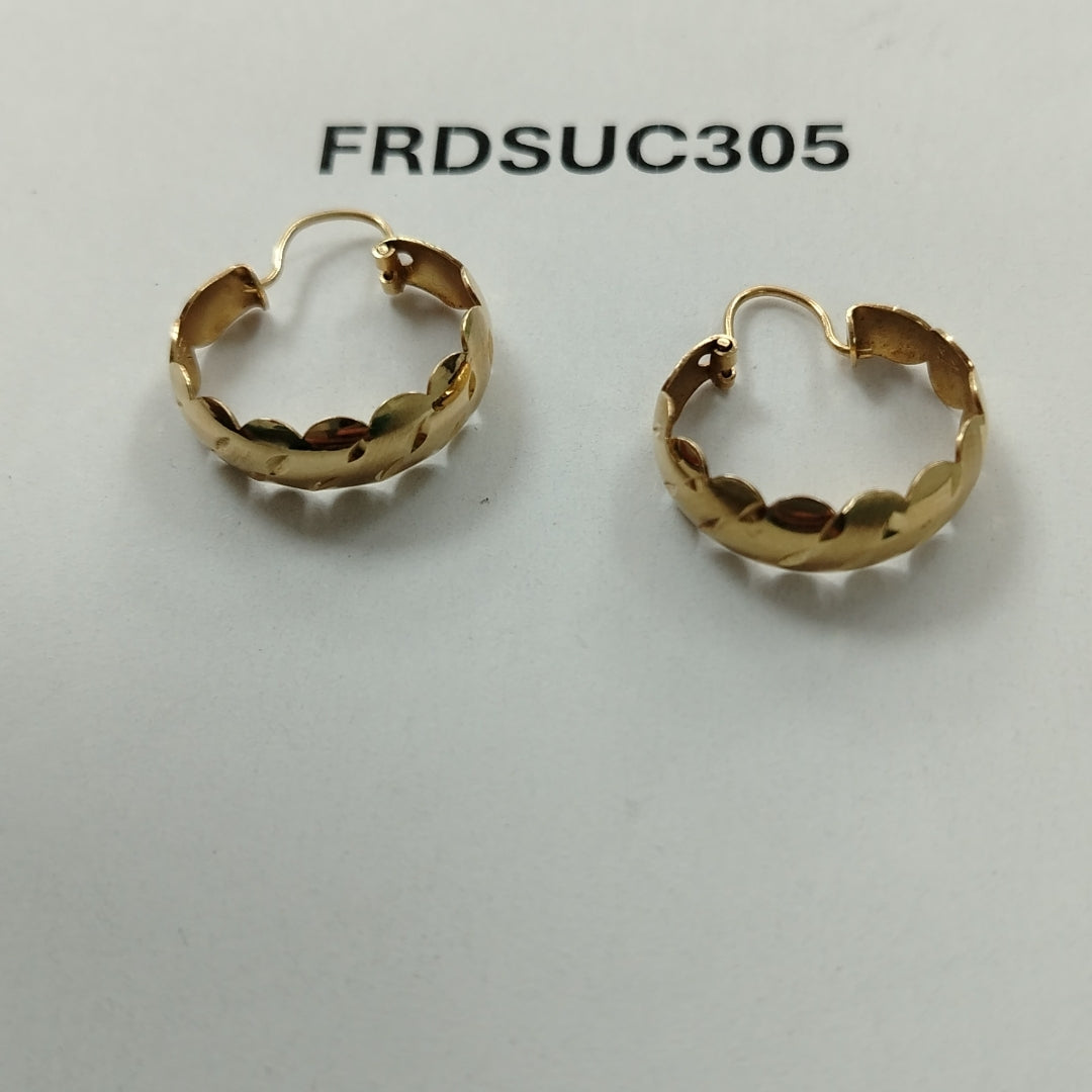 ARRACADAS PAR ORO 14 K 3.2 GRMS (SEMINUEVO)