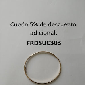 PULSERA RIGIDA ORO 14 K 3.5 GRMS (SEMINUEVO)