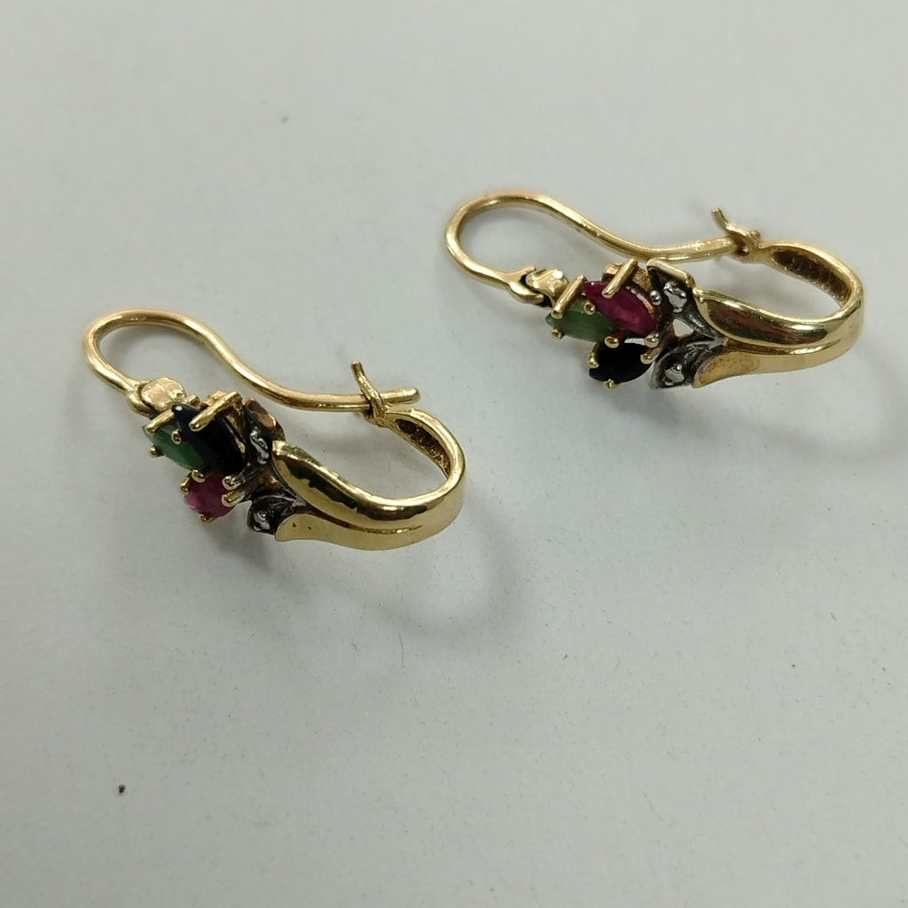 ARETES PAR ORO 14 K 3.5 GRMS (SEMINUEVO)