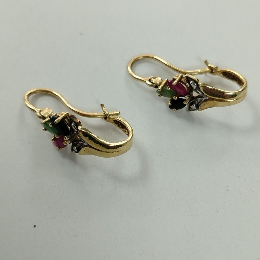 ARETES PAR ORO 14 K 3.5 GRMS (SEMINUEVO)