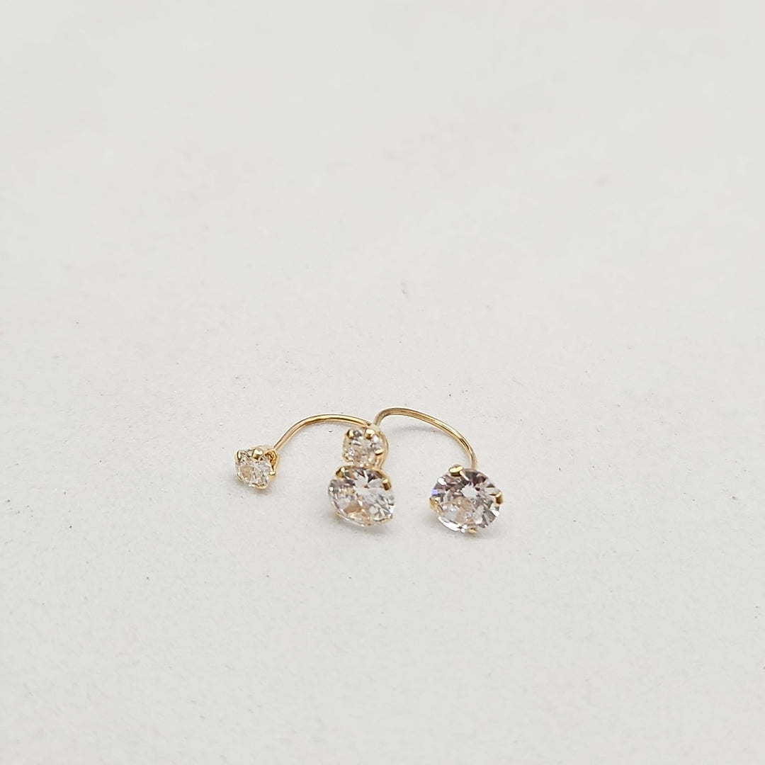 ARETES PAR ORO 10 K 0.6 GRMS (SEMINUEVO)
