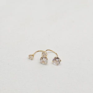 ARETES PAR ORO 10 K 0.6 GRMS (SEMINUEVO)