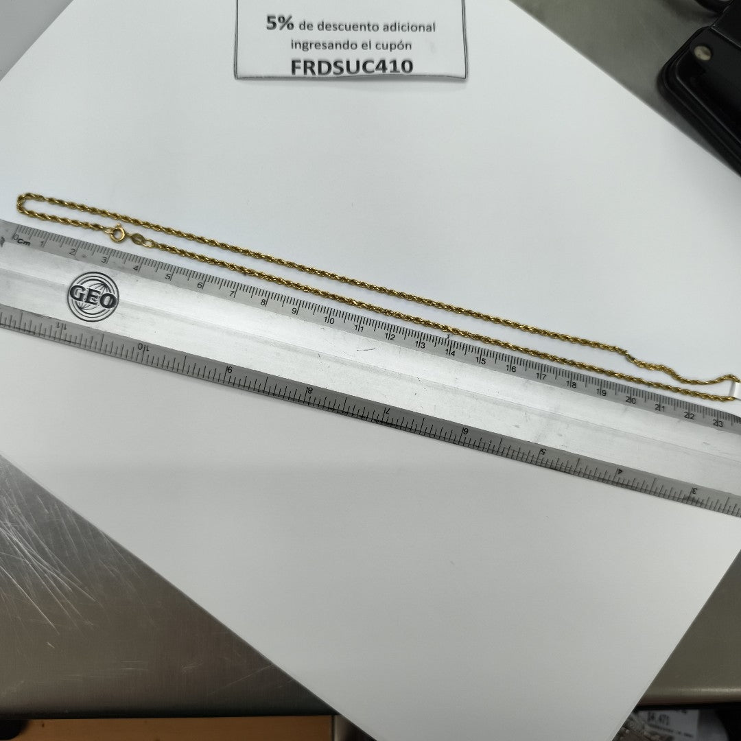 CADENA ORO 18 K 2.3 GRMS (SEMINUEVO)