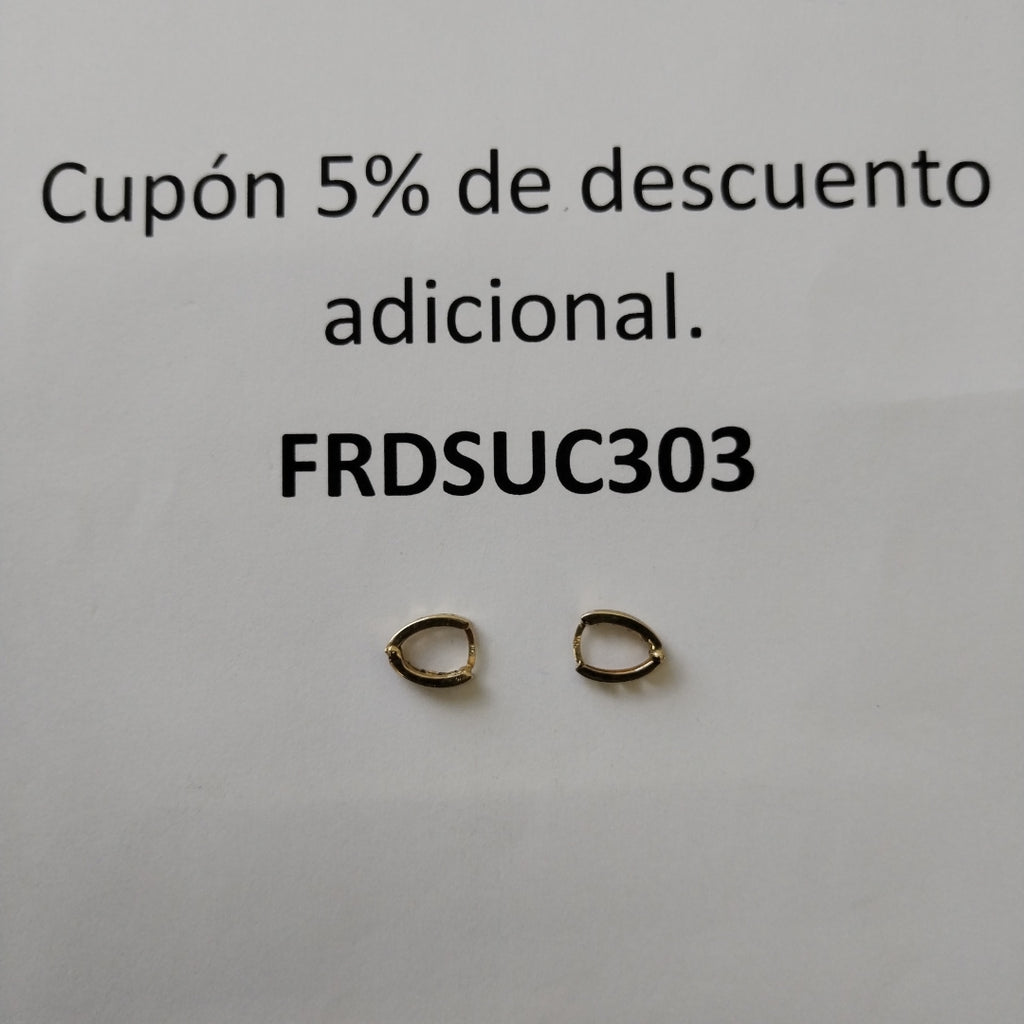 ARRACADAS PAR ORO 10 K 0.7 GRMS (SEMINUEVO)