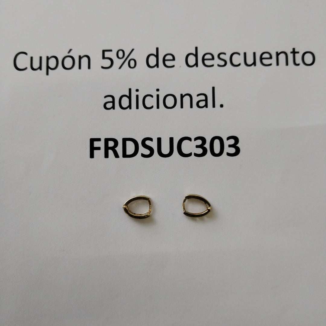 ARRACADAS PAR ORO 10 K 0.7 GRMS (SEMINUEVO)