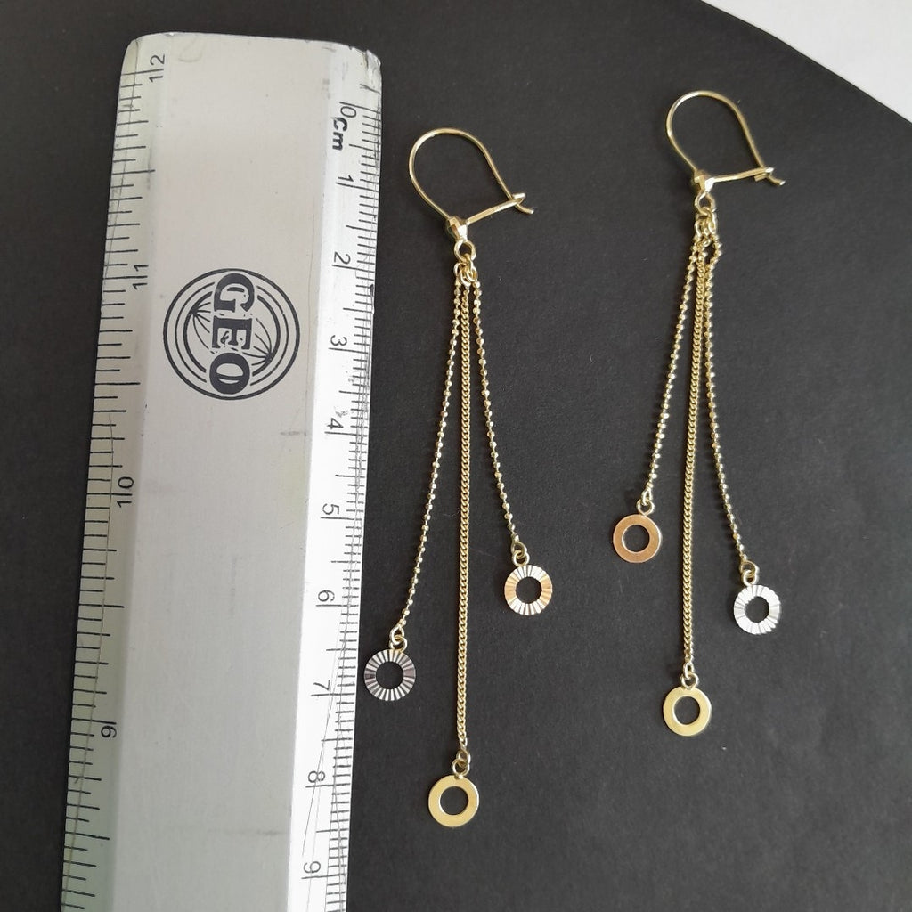 ARETES PAR ORO 14 K 2.1 GRMS (SEMINUEVO)