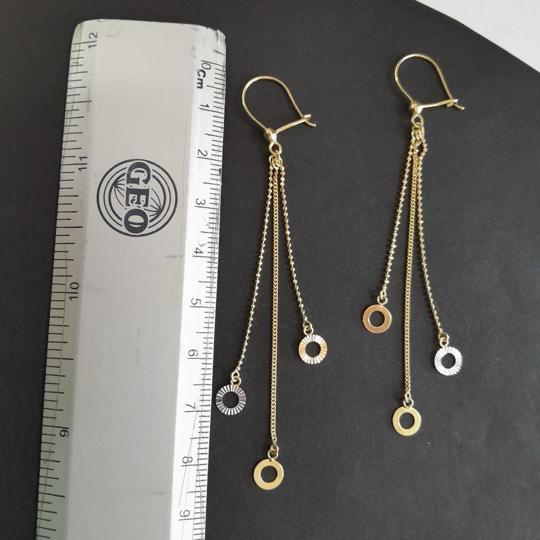 ARETES PAR ORO 14 K 2.1 GRMS (SEMINUEVO)