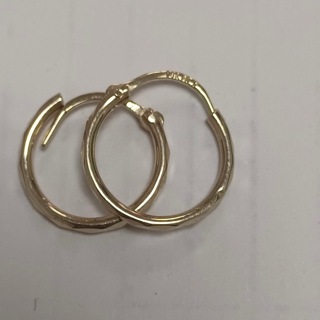 ARRACADAS PAR ORO 14 K 0,90 GRMS (SEMINUEVO)
