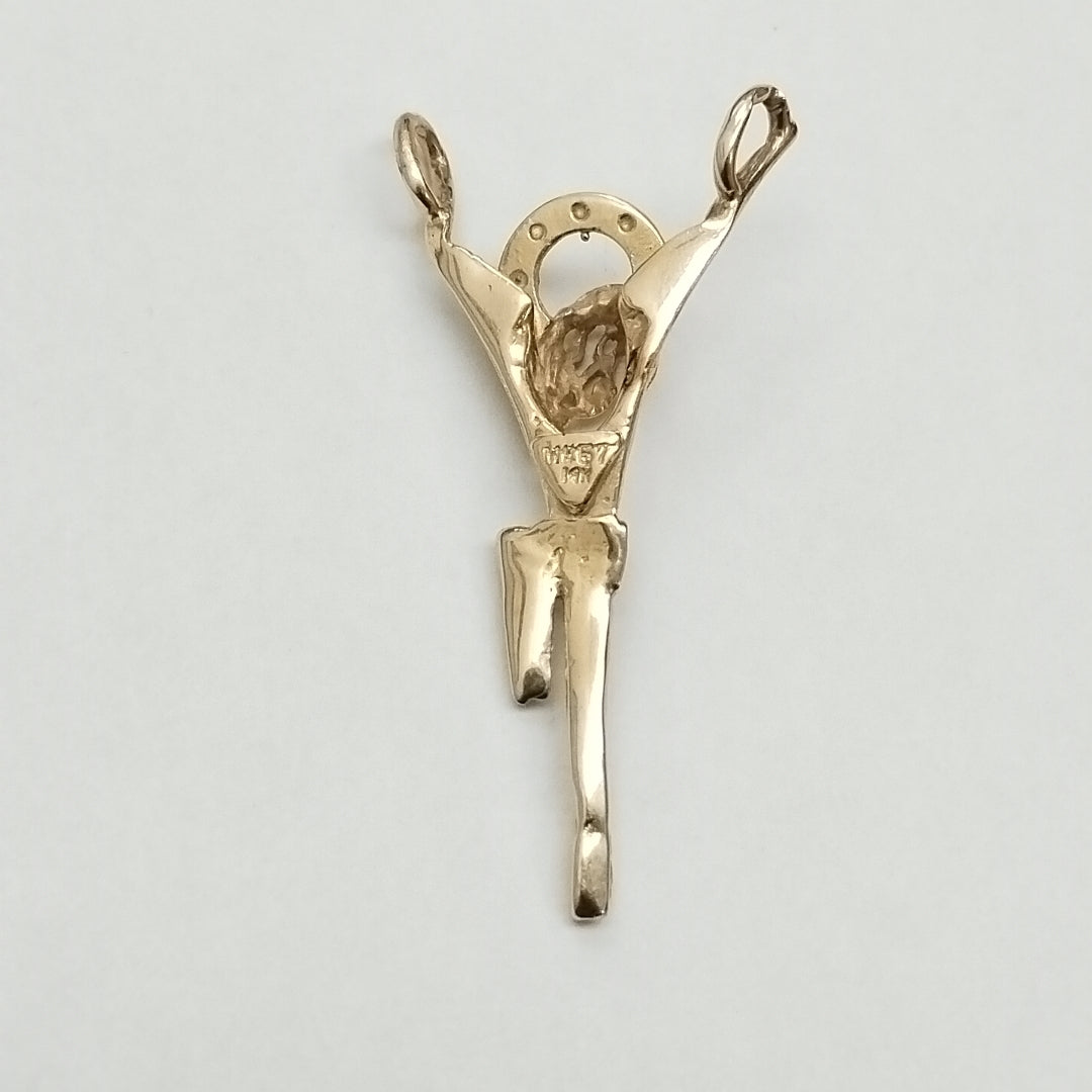CRISTO OLIMPICO ORO 14 K 4.6 GRMS (SEMINUEVO)