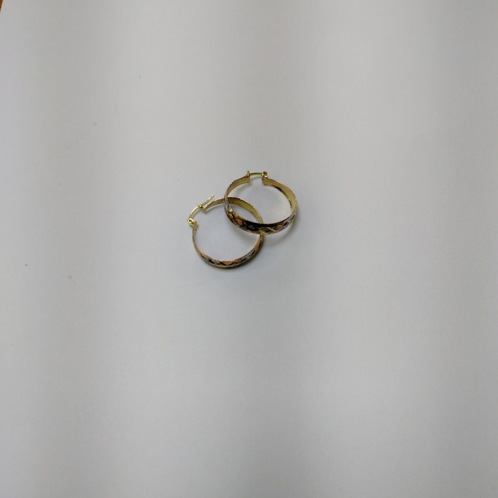ARETES PAR ORO, ORO COMBINADO 14 K 2.9 GRMS (SEMINUEVO)