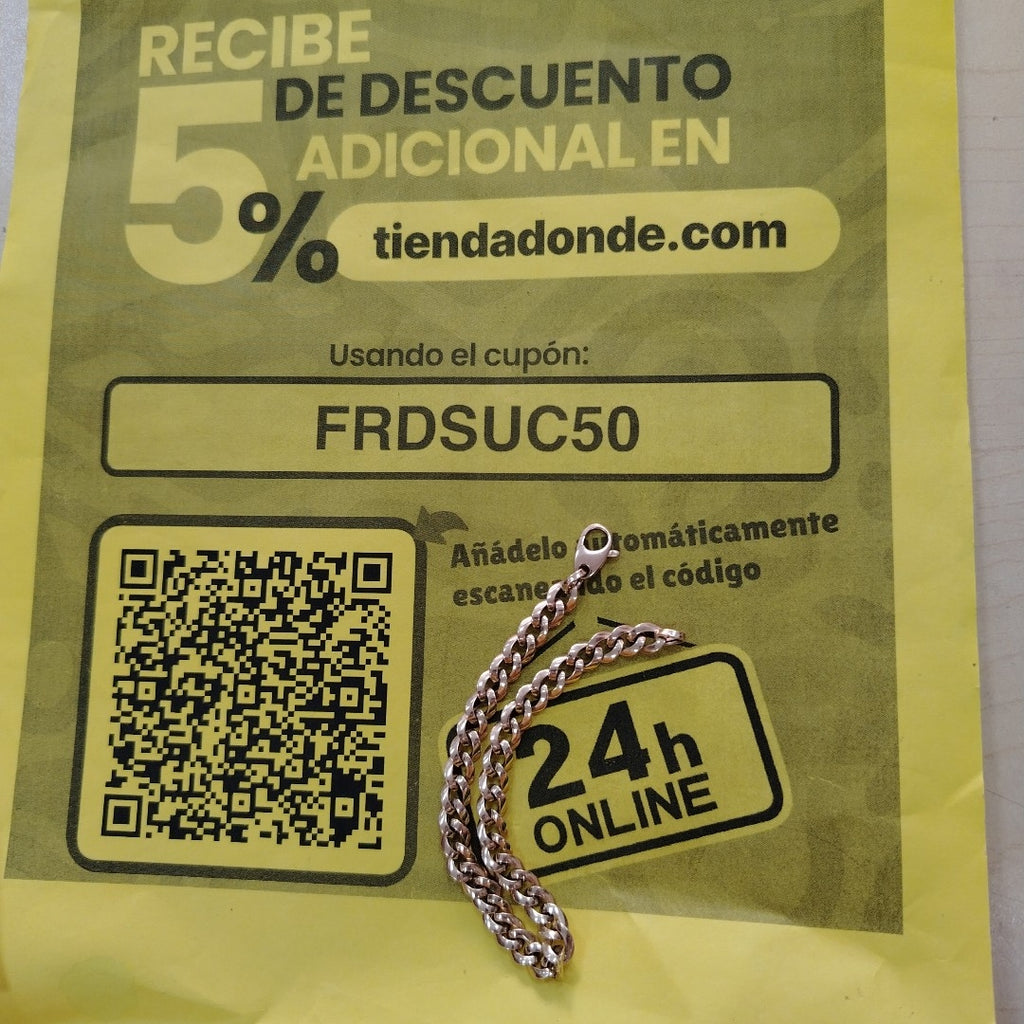 PULSERA ORO 14 K 4.3 GRMS (SEMINUEVO)