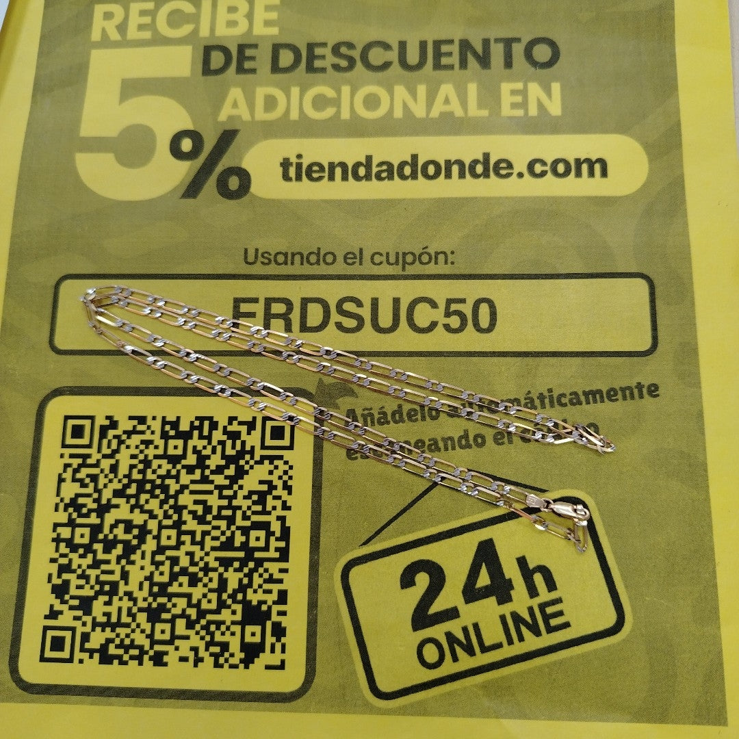 CADENA ORO 14 K 6.6 GRMS (SEMINUEVO)