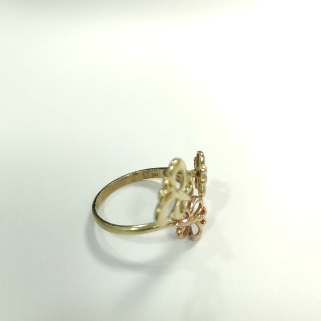 ANILLITO ORO COMBINADO 10 K 2,50 GRMS (SEMINUEVO)