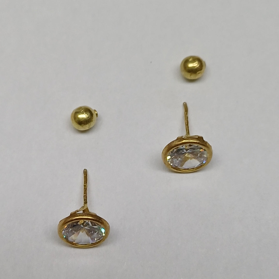ARETES PAR ORO 10 K 1.4 GRMS (SEMINUEVO)
