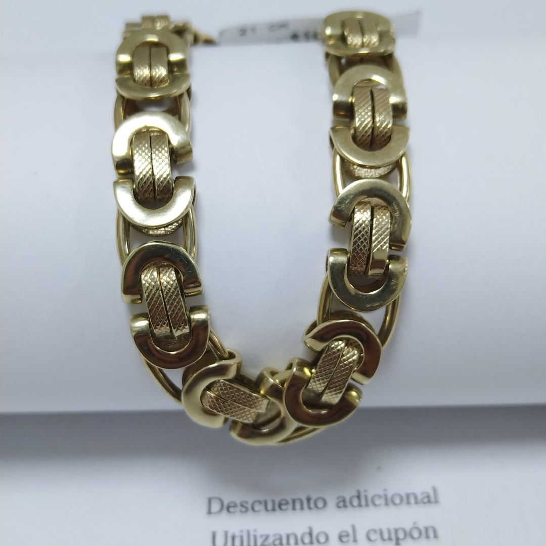 PULSERAS CABALLERO ORO 10K 13.8 (NUEVO)