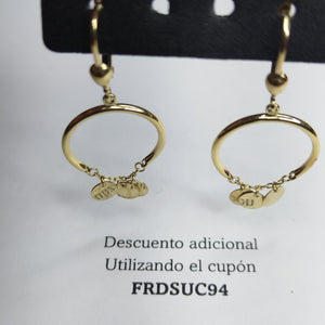 ARETES PAR ORO 10 K 2,10 GRMS (SEMINUEVO)