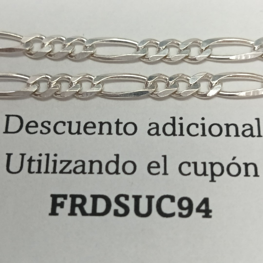 CADENA 3X1 PLATA .925 55 CM 7.12 GR (NUEVO)